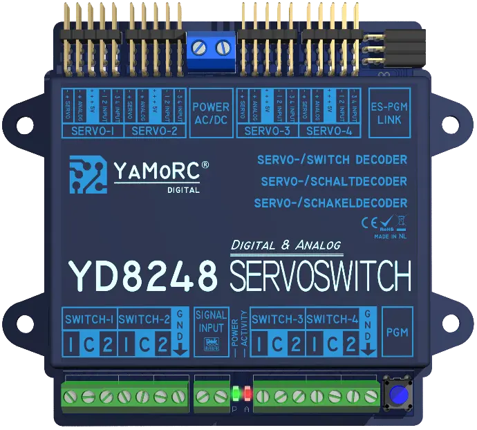YaMoRC YD8248 Décodeur pour servo avec polarisation du cœur 