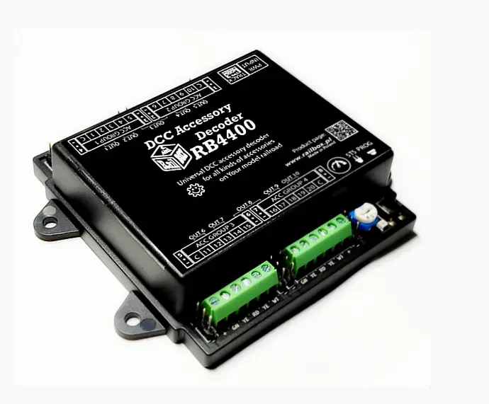 RB4400 Décodeur d'accessoires polyvalent RailBox Electronics 28 sorties 