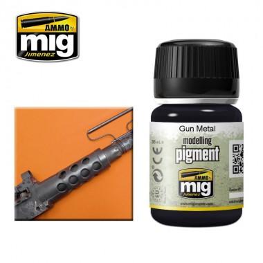 A.MIG-3009 Weathering PIGMENT GUN METAL MIG AMMO