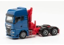 HO MAN TGX GX 6x4 Tracteur avec grue de chargement, bleu Herpa 313100-002