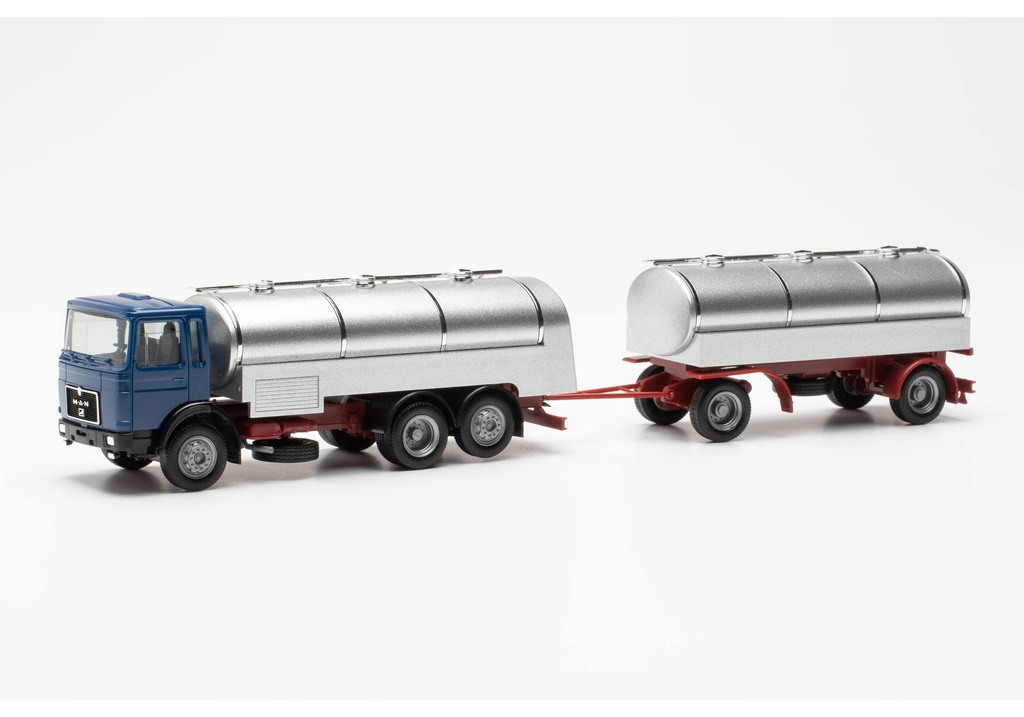 HO MAN F8 Camion avec remorque citerne de lait Herpa 317238