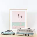 Citroën DS 19 1959 Nuage Blue and Violet + Caravane Hénon 1:18 Norev 181760 