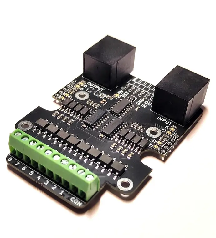 RB5200 S88-N Module de rétrosignalisation avec détection d'occupation 8 entrées RailBOX Electronics 