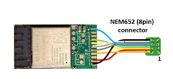 RB2300(NEM652) Décodeur sonore de locomotive NEM652 RailBOX Electronics 