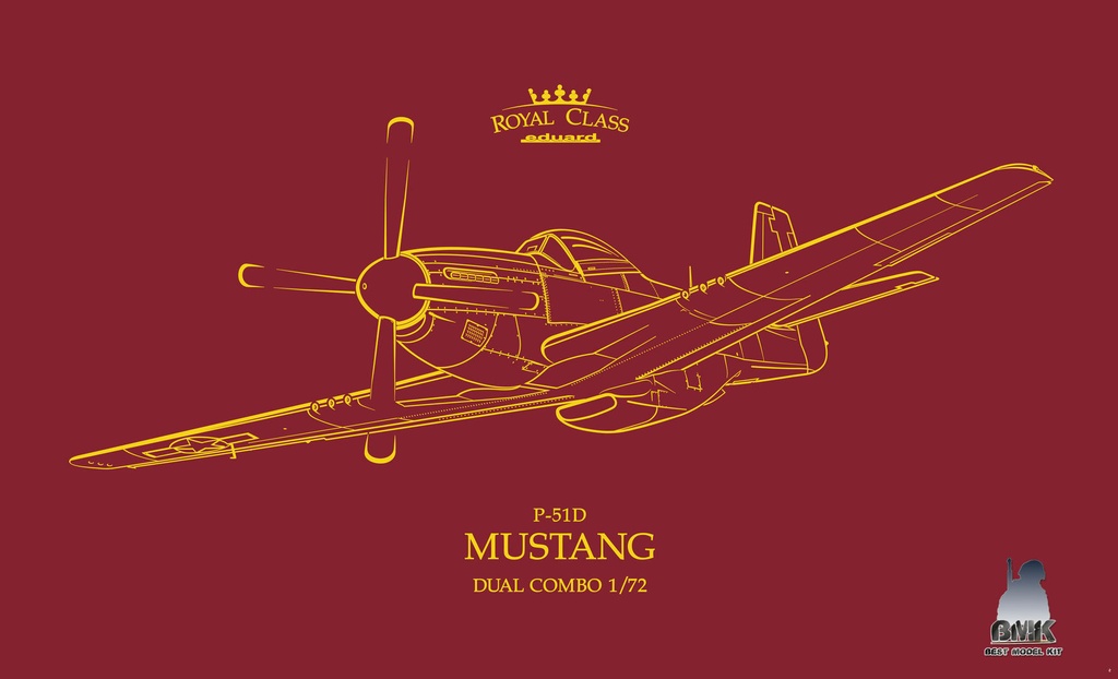 P-51D MUSTANG DUAL COMBO  ROYAL CLASS Eduard Plastic Kits R0021 