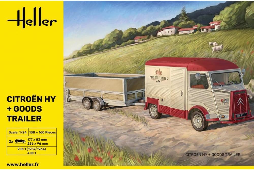 Citroen HY + Goods Trailer Heller 50331 