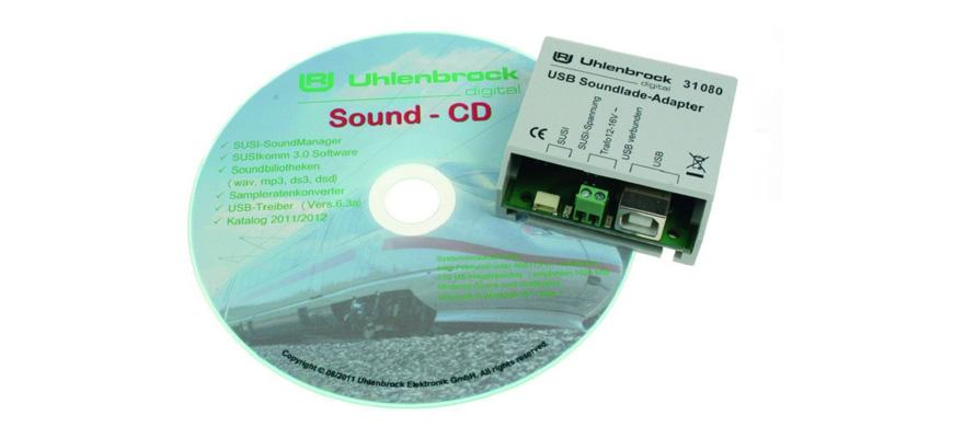 Uhlenbrock 31080 Module de chargement de son Intelllisound USB avec logiciel 