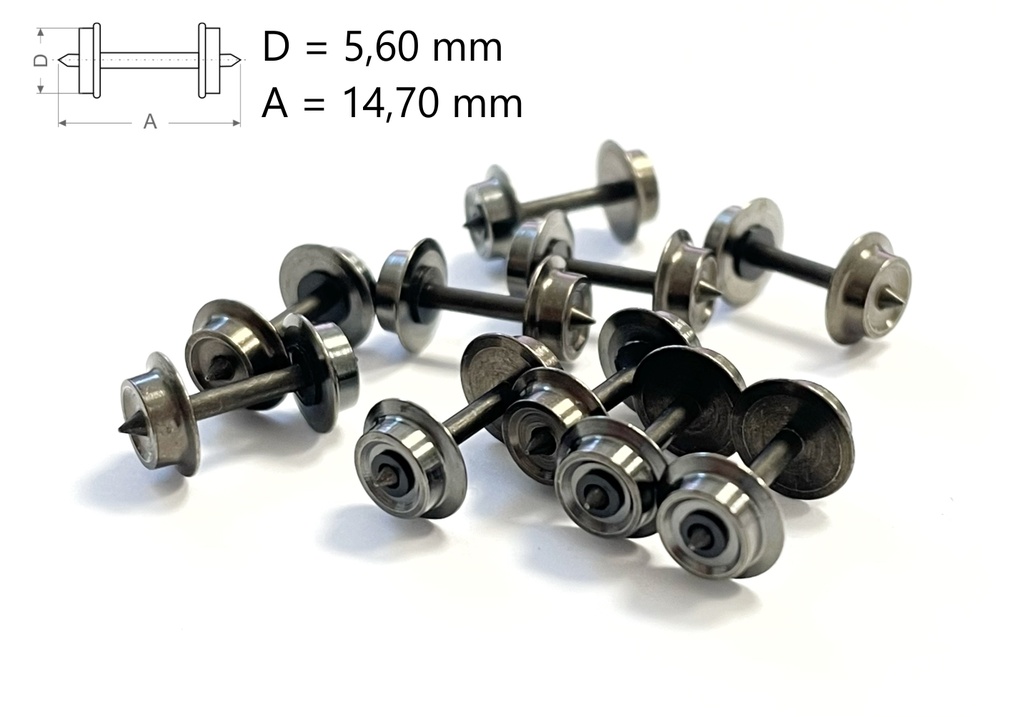 10 Essieux - D5,60 A14,70 LIMA échelle N N-TRAIN 17103