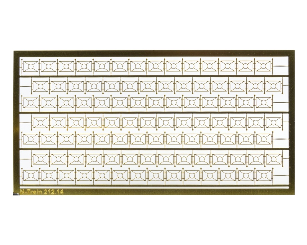 Rambardes en laiton - Modèle 11 échelle N N-TRAIN 21214