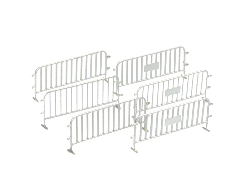 6 clôtures du trafic - argent échelle N N-TRAIN 21216