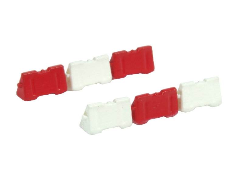 6 barrières Jersey en plastique échelle N N-TRAIN 21255