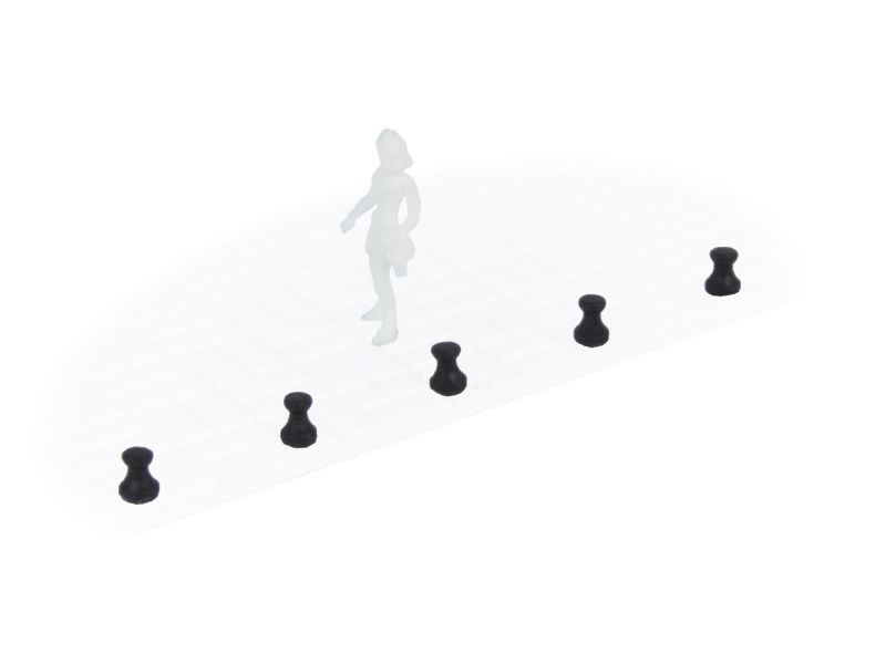 32 bollards faibles échelle N N-TRAIN 21270