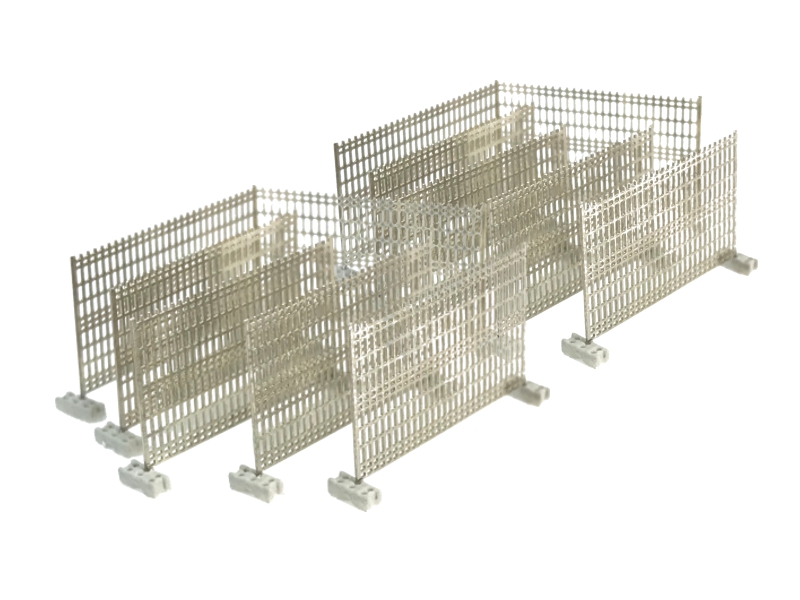 Clôtures temporaires avec pieds en béton (12 unités) échelle N N-TRAIN 21276