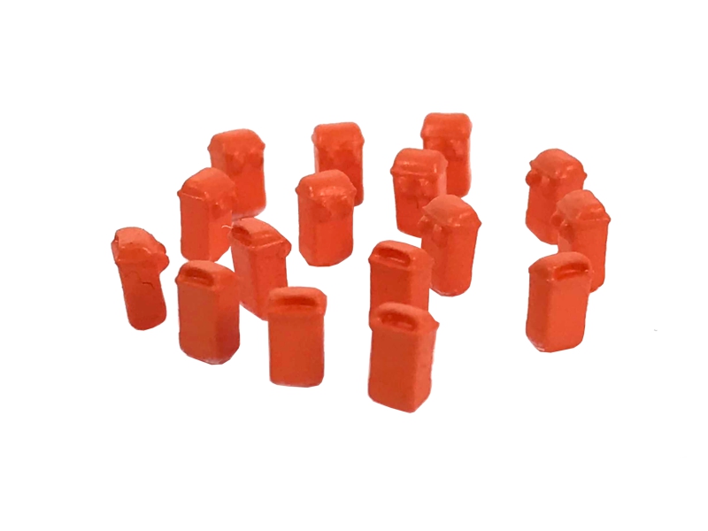 16 poubelles pendues - orange échelle N N-TRAIN 21281
