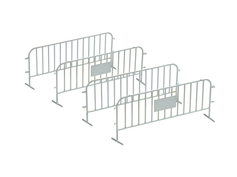 4 traffic fences - argent échelle H0 87TRAIN 22204
