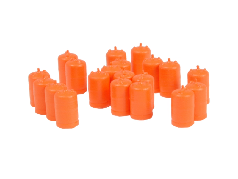 20 bouteilles de butane (orange) échelle H0 87TRAIN 22233