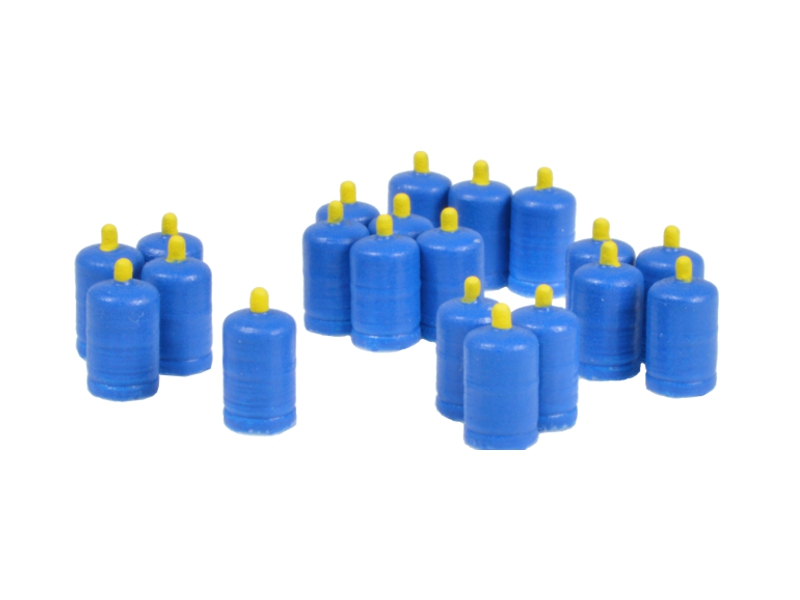 [87TRAIN 22234  ] 20 bouteilles de butane (bleu) échelle H0 87TRAIN 22234