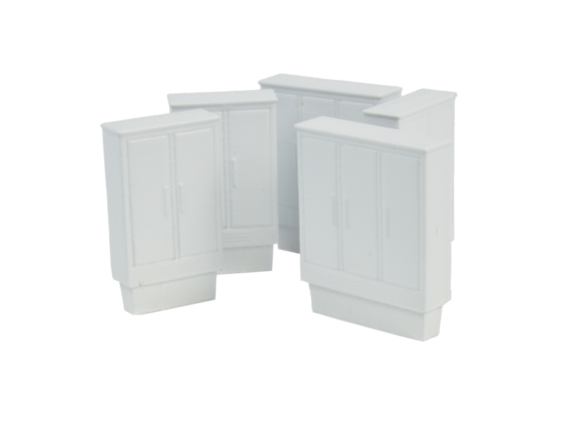 5 armoires électriques échelle H0 87TRAIN 22236