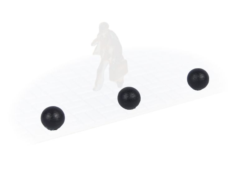 14 bollards bille échelle H0 87TRAIN 22263