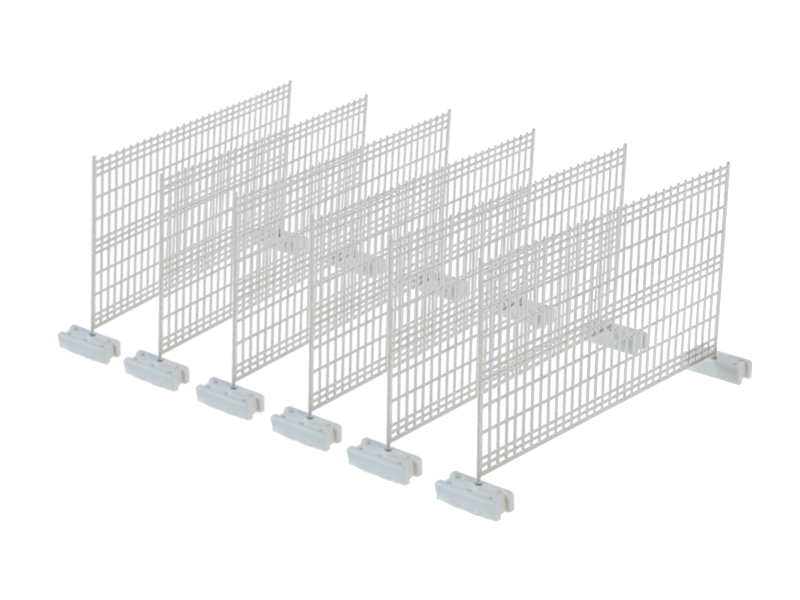 Clôtures temporaires avec pieds en béton ( 6 unités) échelle H0 87TRAIN 22268