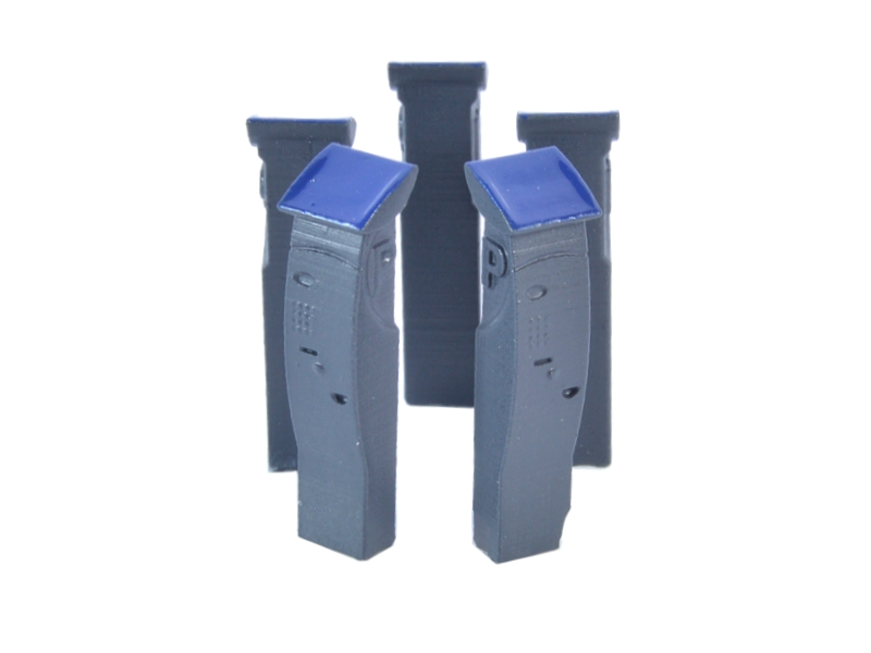 5 parcòmetres - gris échelle H0 87TRAIN 22282