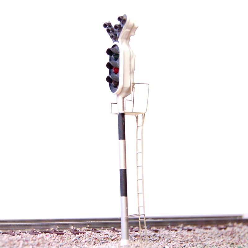 RENFE - Signal principal avec 8 LEDs (vert/rouge/jaune + double direction échelle H0 MAFEN 91305