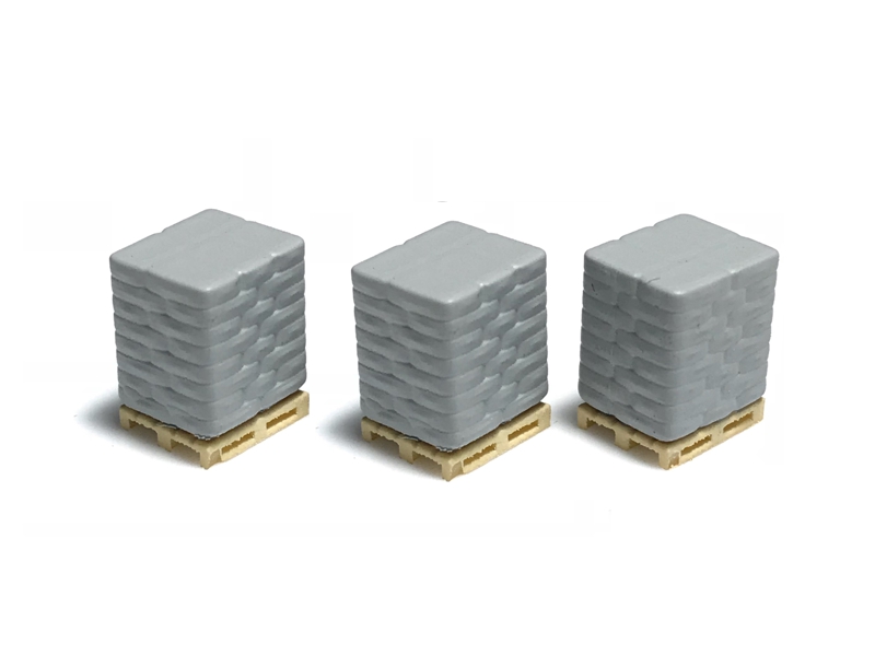 3 palettes avec sacs de ciment échelle N N-TRAIN 211006