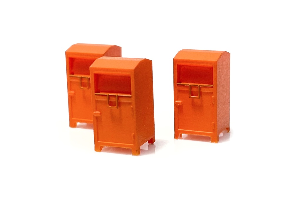 Conteneurs à vêtements orange (3 pièces) échelle N N-TRAIN 211032