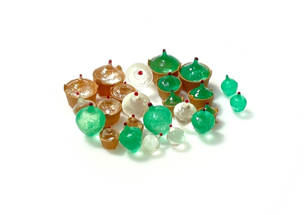 Dames-jeannes avec ou sans panier en osier (24 pièces) échelle N N-TRAIN 211061