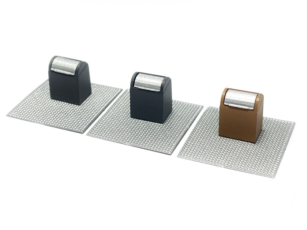 Conteneurs souterrains (gris / marron) échelle H0 87TRAIN 221035