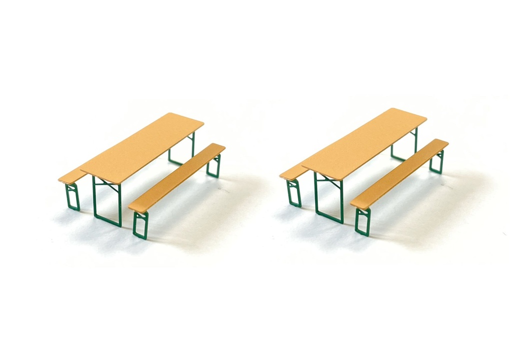 Tables et bancs pliables échelle H0 87TRAIN 221073