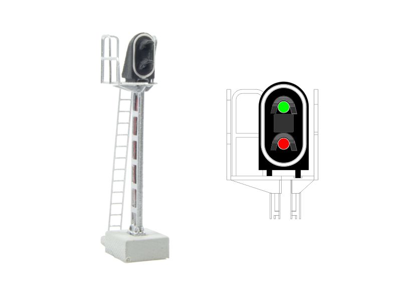 [MAFEN 413201  ] SNCF - Signal principal avec 2 LEDs (vert/rouge) échelle N MAFEN 413201