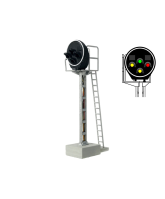 SNCF - Signal Disque avec 4 LEDs (vert/2 jaune/rouge) échelle N MAFEN413220