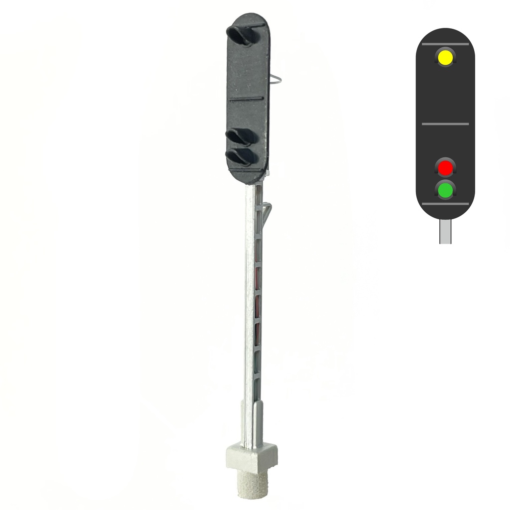 DSB I-SI Signal 3 Feux (jaune/rouge/vert) échelle N MAFEN 413503