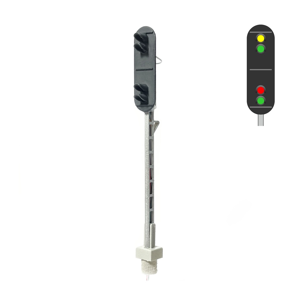 DSB I-SI Signal 4 Feux (jaune/vert/rouge/vert) échelle N MAFEN 413508