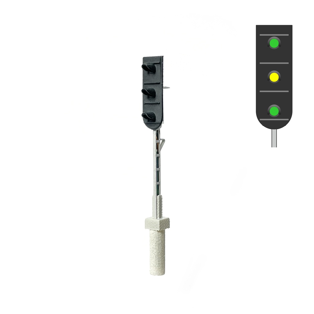 DSB F Signal 3 Feux - (vert/jaune/vert) échelle N MAFEN 413516