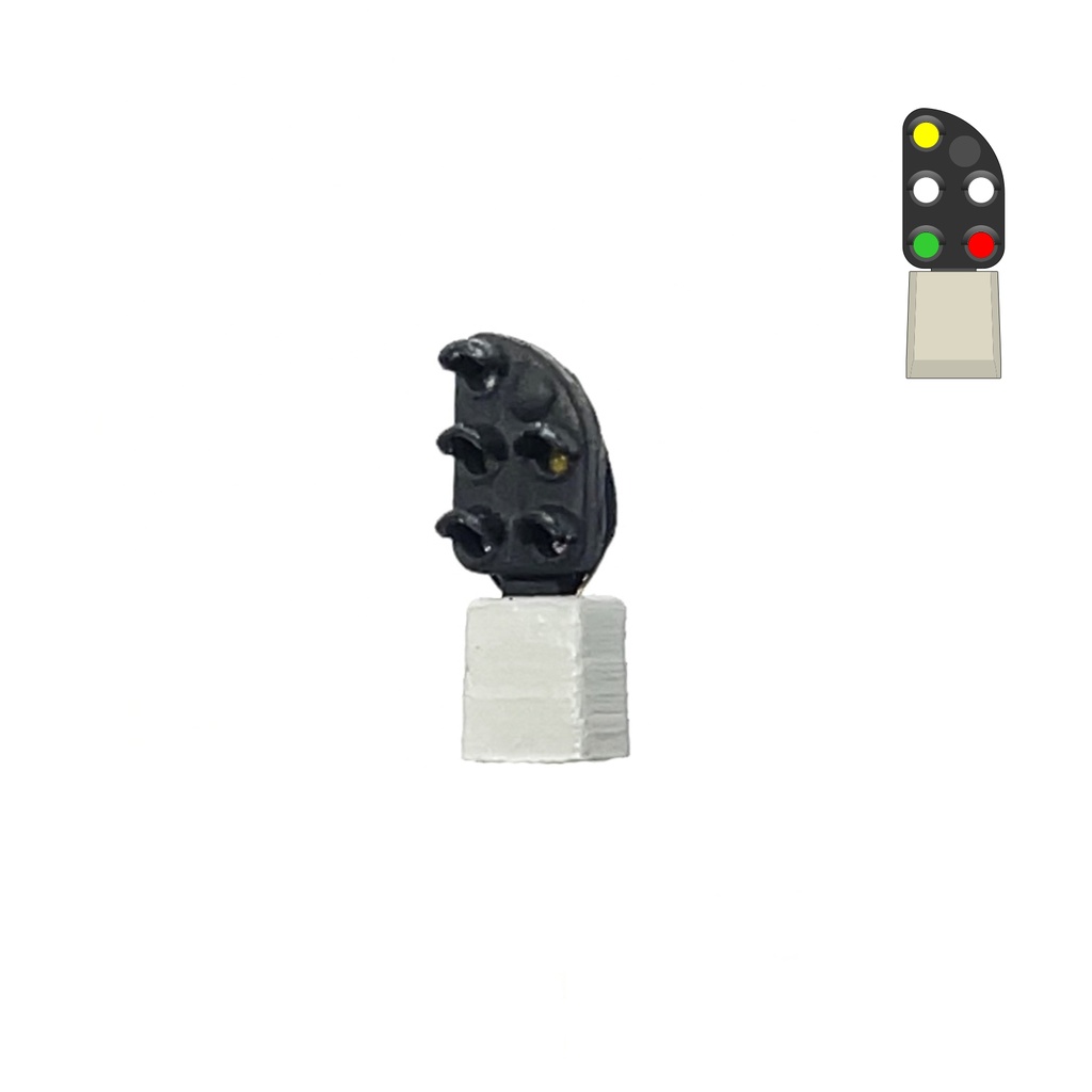 DSB DV Signal 5 Feux - (blanc/blanc/blanc/blanc/vert/rouge) échelle N MAFEN 413521