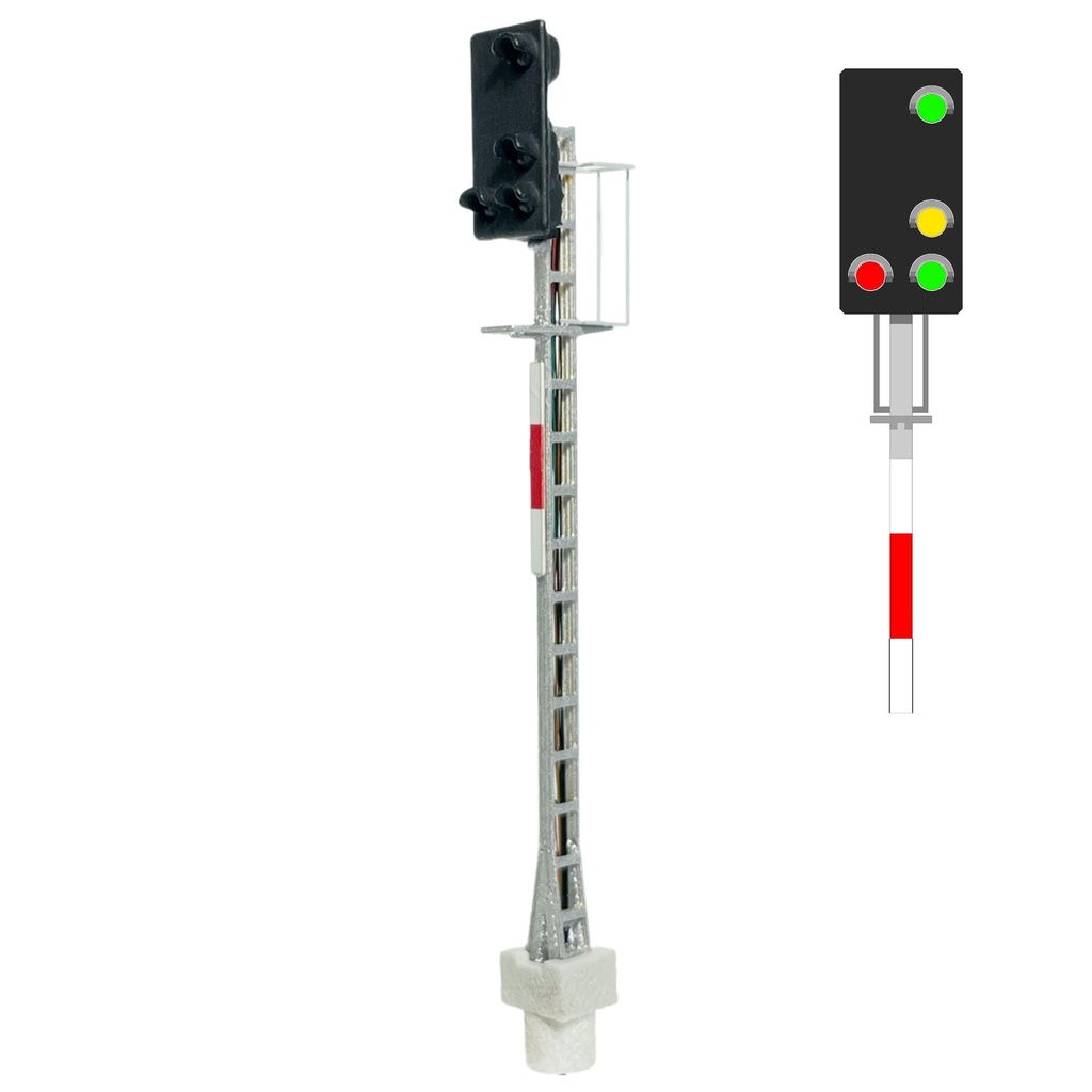 ÖBB - Signal principal à 4 LED (vert/orange/rouge/vert) échelle N MAFEN 415104