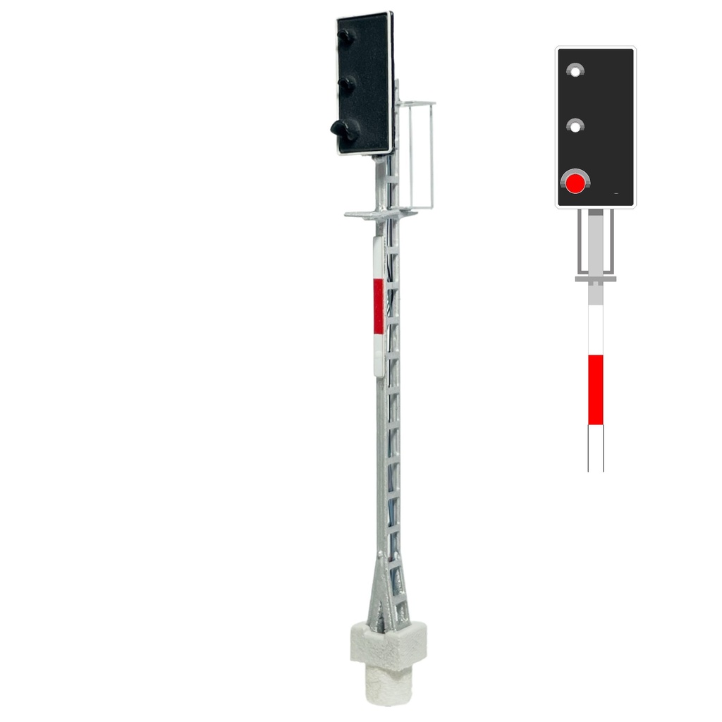 ÖBB - Signal de protection à 3 LED (blanc/blanc/rouge) échelle N MAFEN 415123