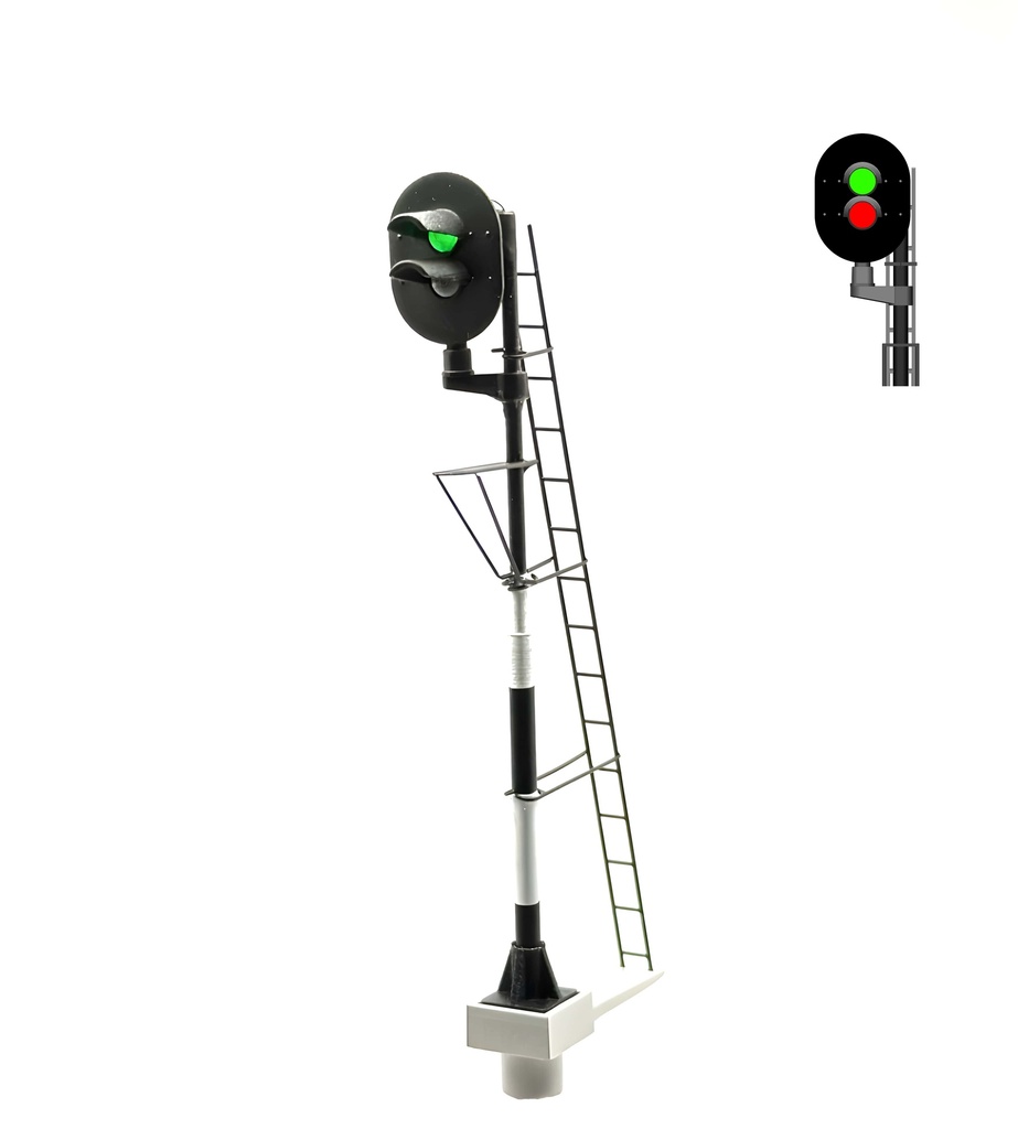 NS - Signal principal avec 2 LEDs (vert/rouge) - gauche échelle H0 MAFEN 913701