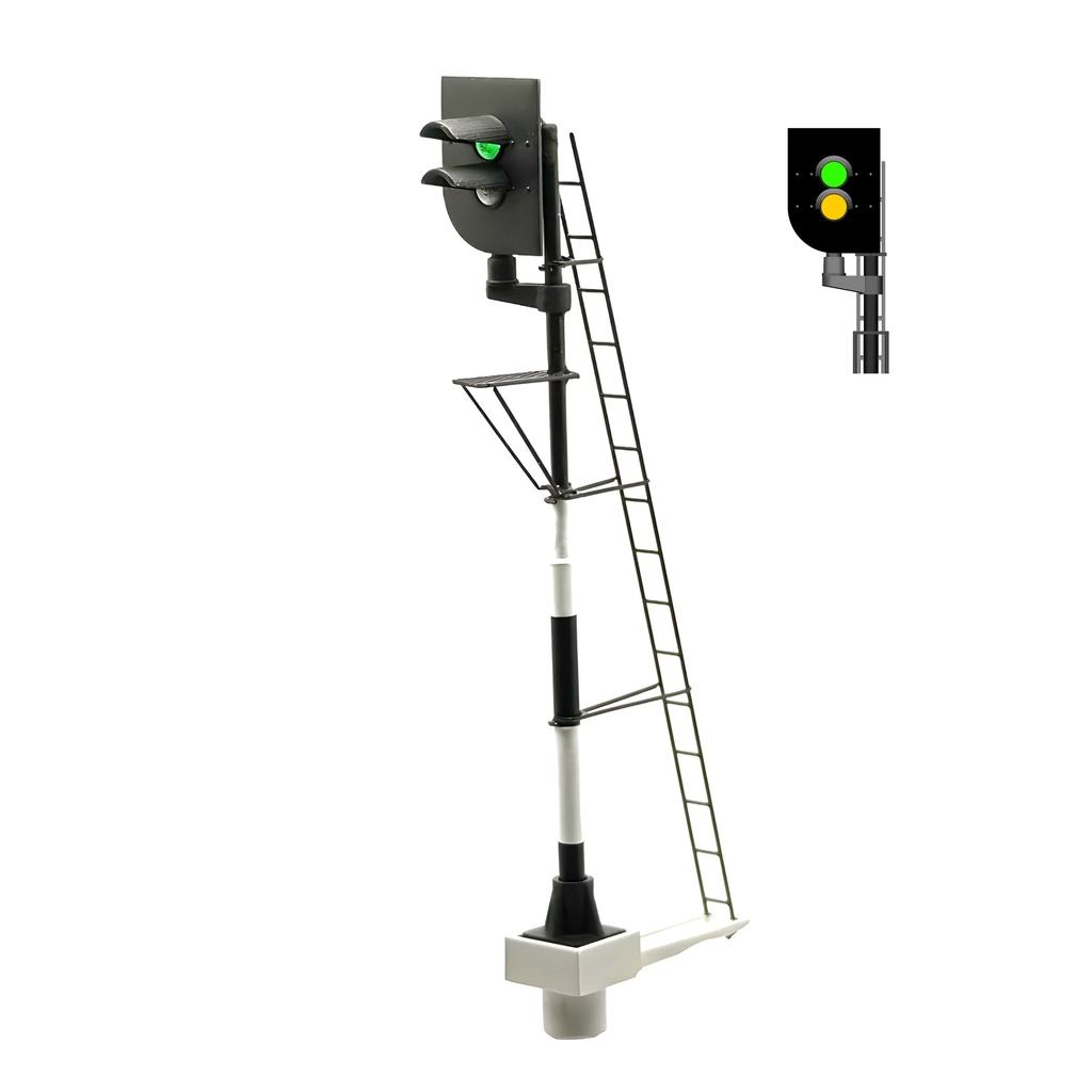 [MAFEN 913711  ] NS - Signal avancé avec 2 LEDs (vert/jaune) - gauche échelle H0 MAFEN 913711