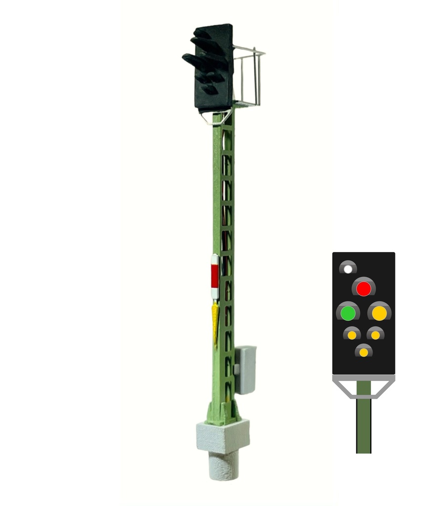 [MAFEN 4134314  ] DB - Signal KS multi-section avec Zs7 et Zs1 échelle N MAFEN 4134314