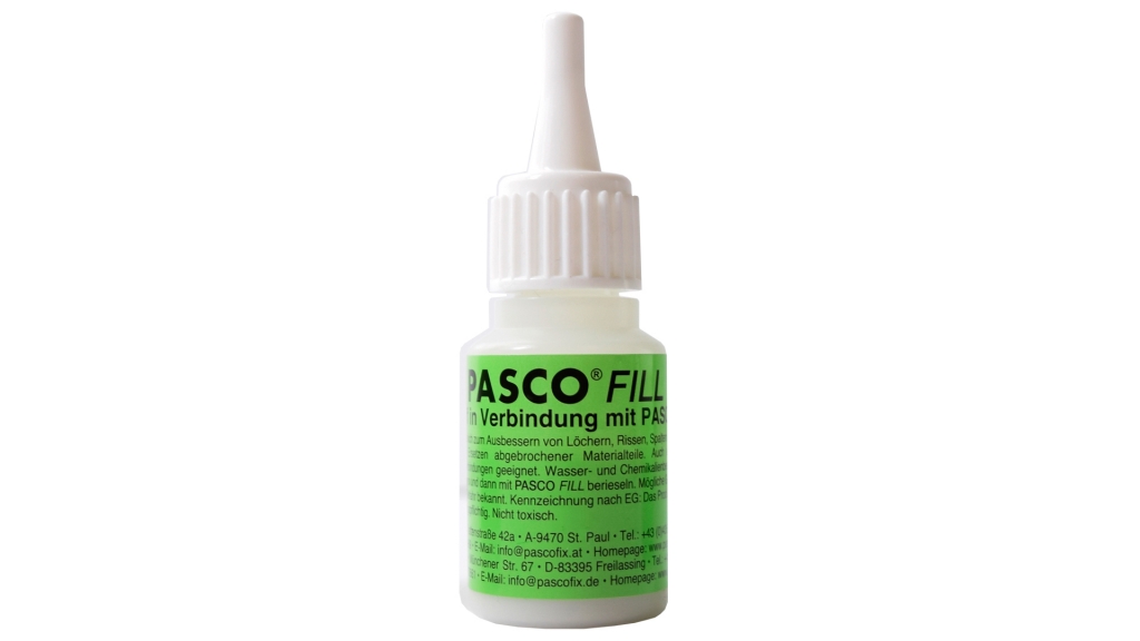 PASCO FILL flacon de 20g granulés de remplissage en combinaison avec la colle industrielle PASCOFIX