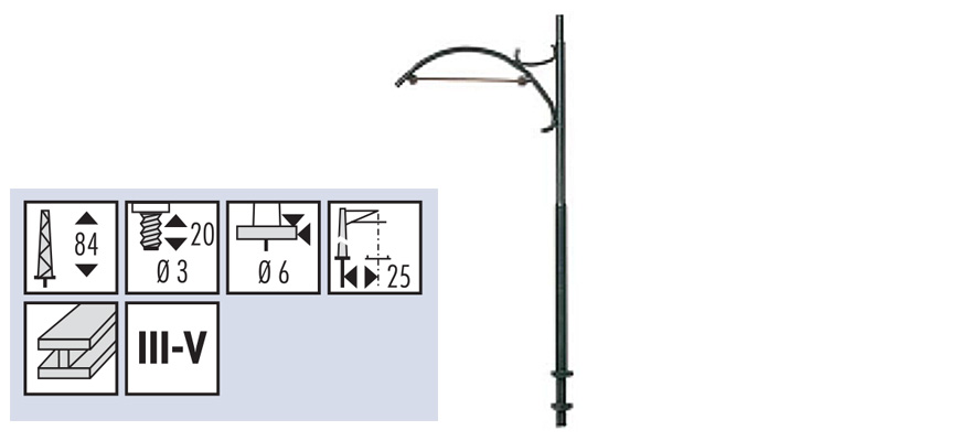 Sommerfeldt 111 mât de ligne (lot de 5)