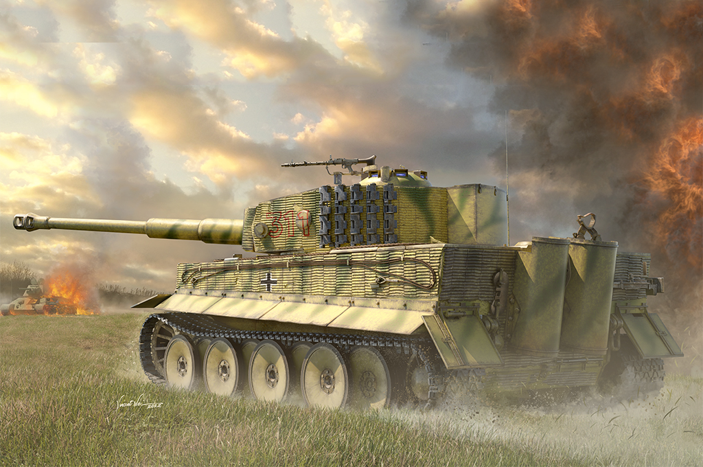 TRUMPETER maquette militaire 00944 Pz.Kpfw.IV Ausf.E Sd.Kfz.181 Tiger I Medium production 1/16