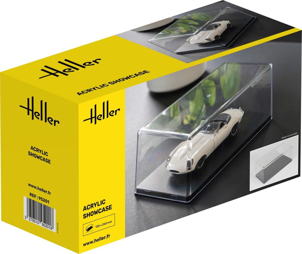 Heller Acrylic Showcase, 252 x 127 x 80 mm 95201
