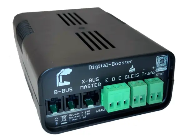 Booster numérique 5A sensibilité de court-circuit et intensité réglables DecoderWerk 00101