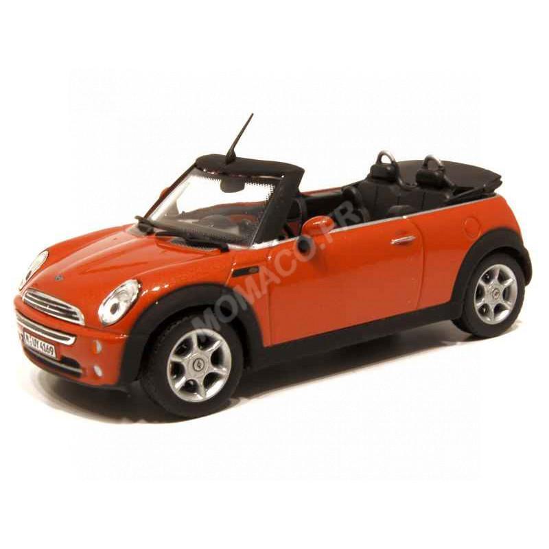 MINI COOPER 2006 CABRIOLET OUVERT ORANGE  1/43 OLIEX 22640