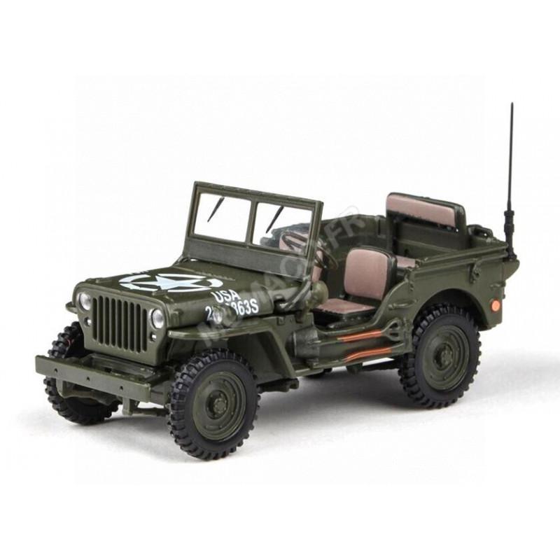 JEEP OUVERTE MILITARY US   1/43 OLIEX 90140
