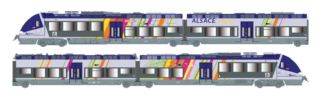 AGC Z27887/27888 TER Alsace - LS-Models 10093 - HO 1/87 - SNCF - Ep VI - analogique 